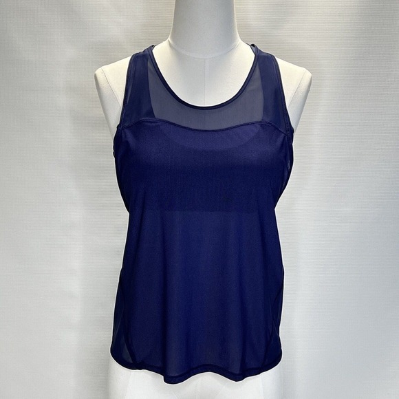 Lululemon Light N Breezy Tank Womens Size 6 Hero Blue, Removable Pads W1AFHS - Picture 1 of 11